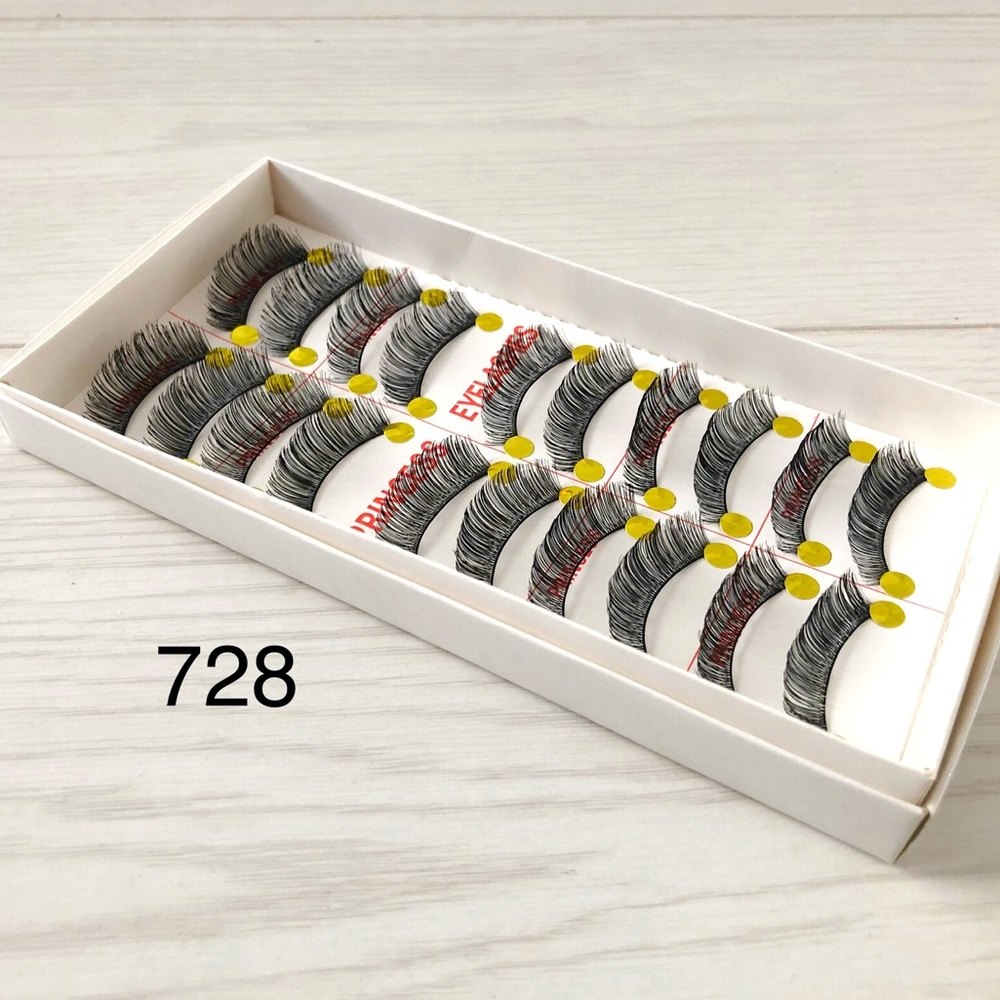#728 Handmade Eyelashes 10 Pairs/ Pack